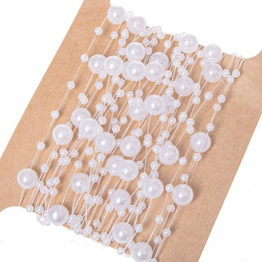 Decorative Pearls Christmas Tree Zola Pearly White 5m Various Sizes