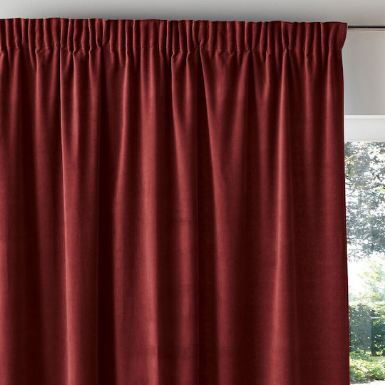 La Redoute Interieurs Fenster mit Bleistiftfalten Rote 350314213_3430_55 260x135cm