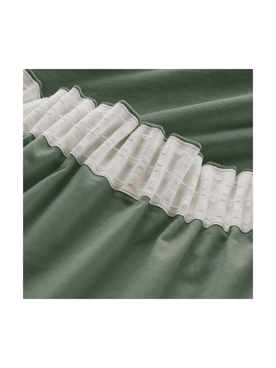 La Redoute Interieurs Curtain Window with Pencil Pleat Green 350314213_9889_10 135x180cm