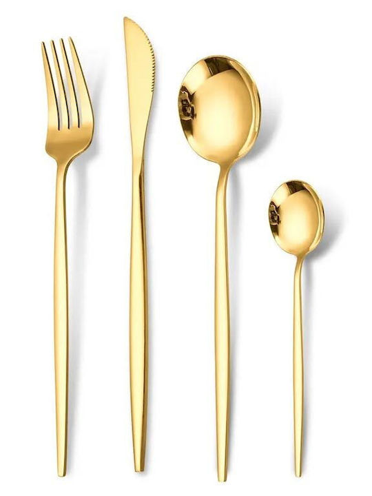 Aria Trade Cutlery Set Stainless Gold 16pcs