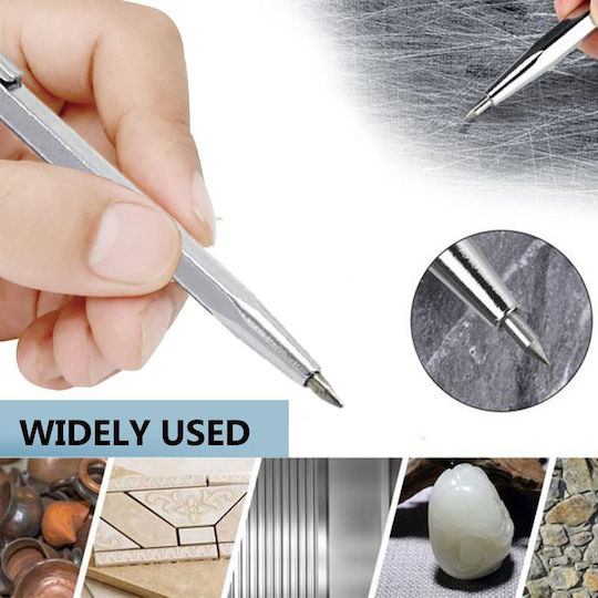 Scriber Stylus Metal Plates Zola Stainless Steel 14 Cm Silver