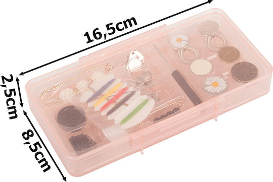 Button Replacement Kit Zola 40 Pieces Buttons Thread Needle Screwdriver Safety Pin Plastic