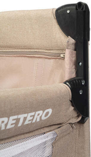 Caretero Esti Playpen 2 Levels with Mattress Brown 126x65cm