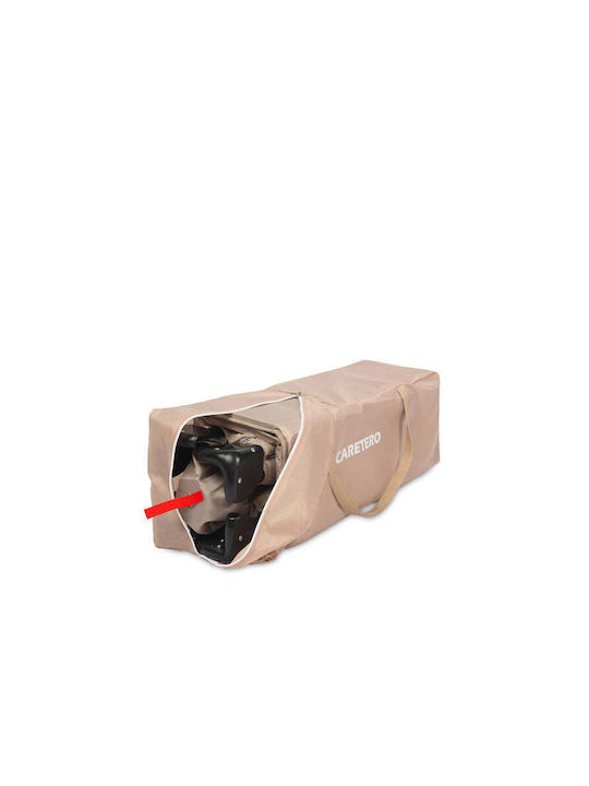 Caretero Esti Playpen 2 Levels with Mattress Brown 126x65cm
