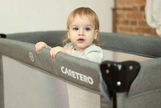 Caretero Esti Playpen 2 Levels with Mattress Brown 126x65cm