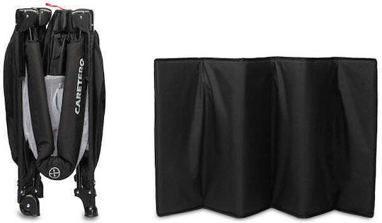 Caretero Esti Playpen 2 Levels with Mattress Black 126x65cm