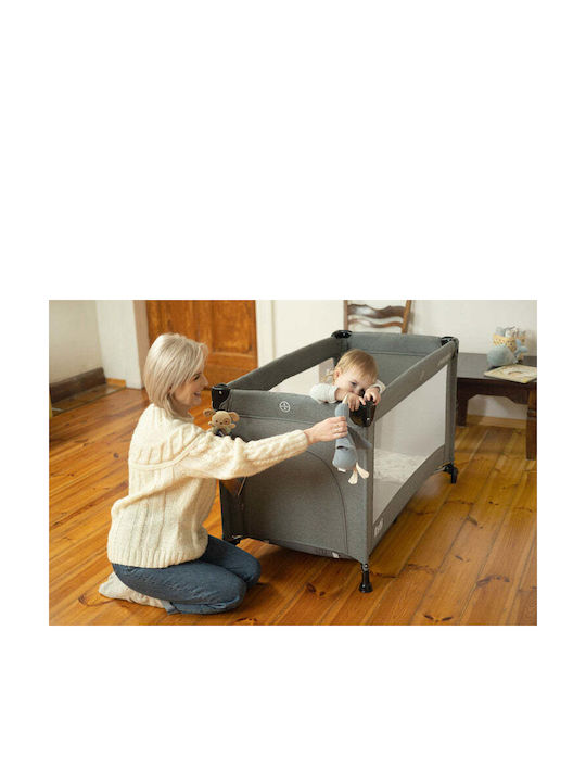 Caretero Esti Кошара за игра 2 Нива с Матрак Black 126x65см