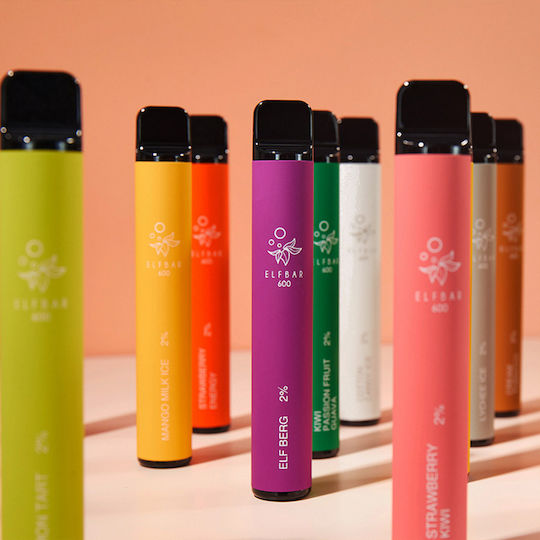 Elf Bar 600 Disposable E-Cigarette 600 Puffs Razz Blue Lemonade 2ml 18mg Blue