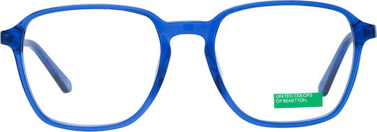 Benetton Männlich Kunststoff Brillenrahmen Blau BEO1049 650