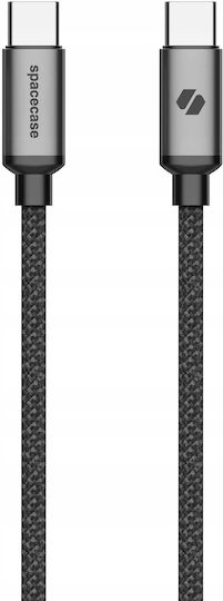 Spacecase Cl02 Cablu USB 2.0 USB-C Masculin - USB-C 60W Negru 2m 122092