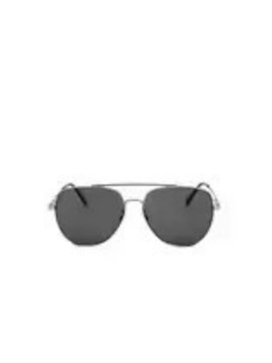 Bally Sunglasses with Silver Metal Frame and Gray Lens BY0100-H 14A