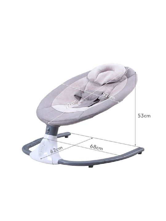 Electric Relax pentru Bebeluși Leagăn cu Muzică Gri
