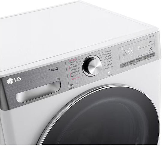 LG Waschmaschine 9kg mit Dampftechnologie 1400 Umdrehungen TurboWash F4WR909P3W