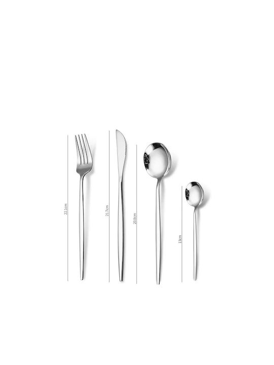 Aria Trade Cutlery Set Stainless Silver 16pcs