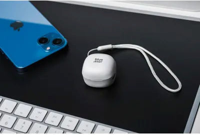 Blue Star Mini A19 In-ear Bluetooth Handsfree Ακουστικά με Θήκη Φόρτισης Λευκά
