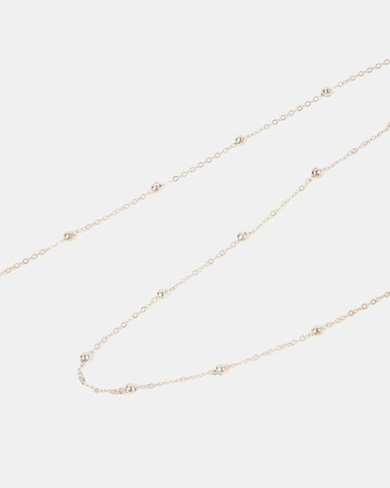 Brillenkette Weiß mit weißen Verschlüssen