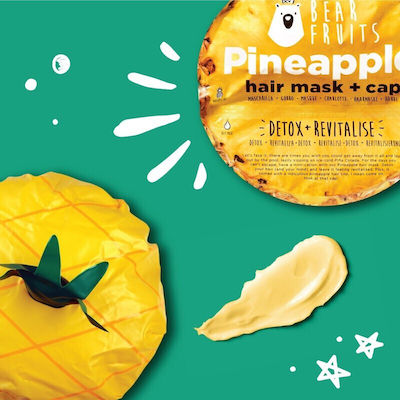 Bear Fruits Pineapple Haarmaske & 1 Kappe für Hydratation 20ml