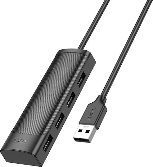 Hoco Hb41 Easy Hub 4 Anschlüsse USB 2.0 mit Anschluss an einen Computer USB-A