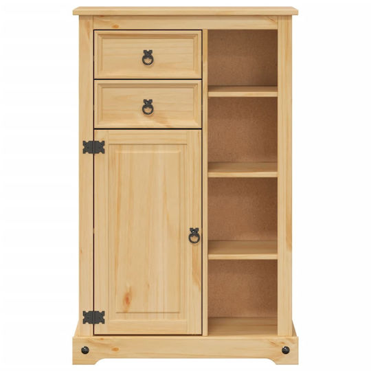 vidaXL Badezimmerschrank B70xT33xH110cm Braun