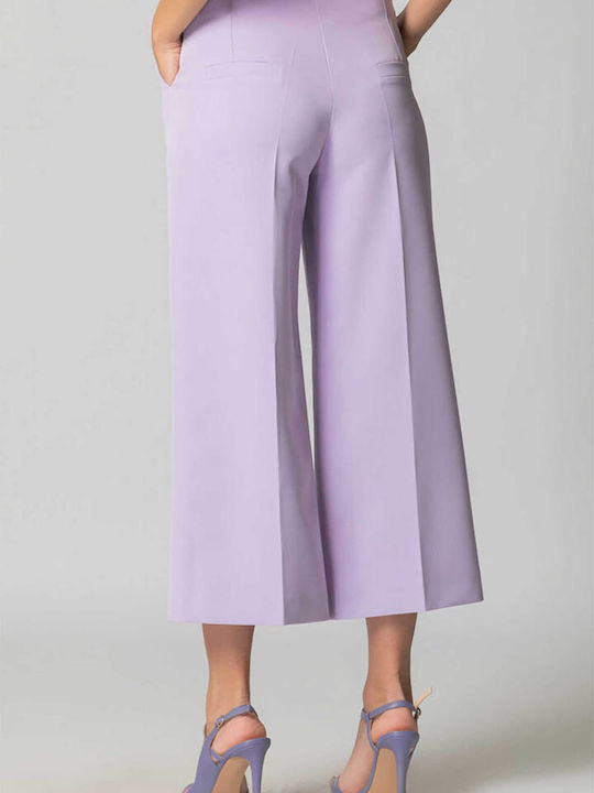 Billy Sabbado Women's High-waisted Fabric Trousers Purple