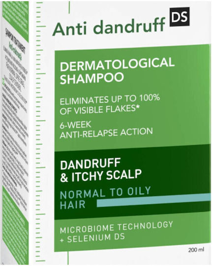Vichy Dercos Anti Dandruff DS Sampon împotriva Mătreții și Dermatitei Seboreice pentru Păr Gras 200ml