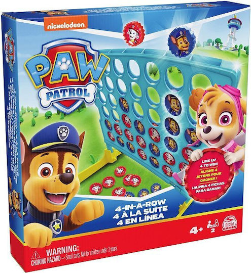 Joc de Societate Paw Patrol Four in a Row pentru 2 Jucători 4+ Ani (EN) Spin Master