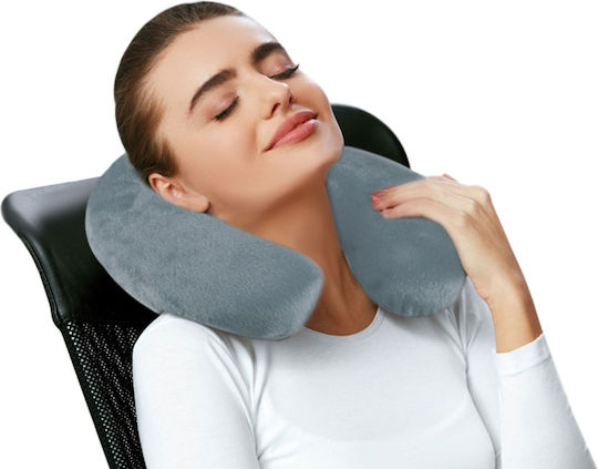 Pernă Cervical cu Memory Foam 28.5x8.5x28cm în culoare Gri ZY17973QWS3