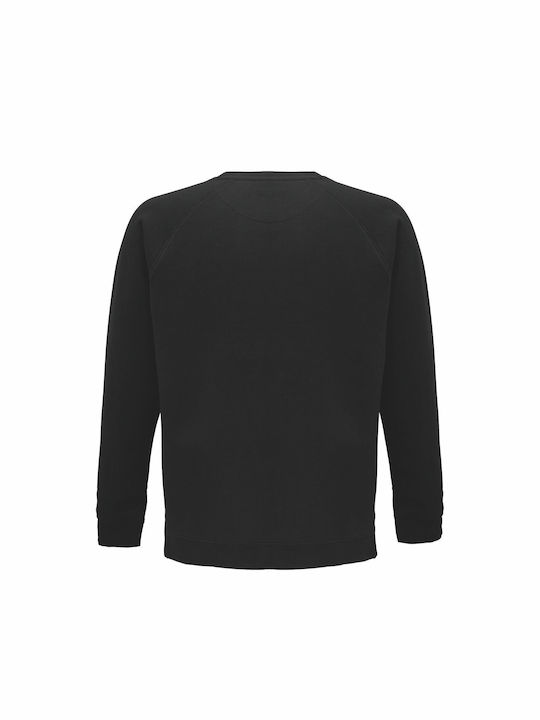 Sweatshirt Unisex Organic "ρόμπα Κάλτσα Πιτζάμα" Black