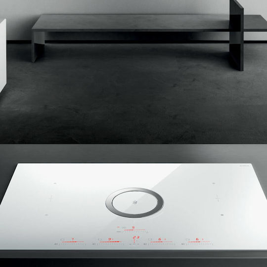 Elica Nikolatesla Switch Индукционен котлон Автономен с Абсорбатор и Функция за заключване 83x51.1εκ. Бял