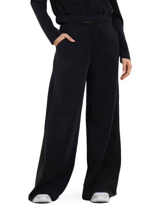 Guess Women's Fabric Trousers with Elastic Black