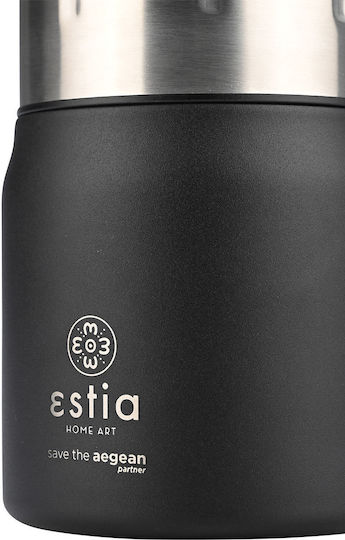 Estia Save The Aegean Cutie pentru Mâncare Termos Inox Midnight Black 500ml 1buc