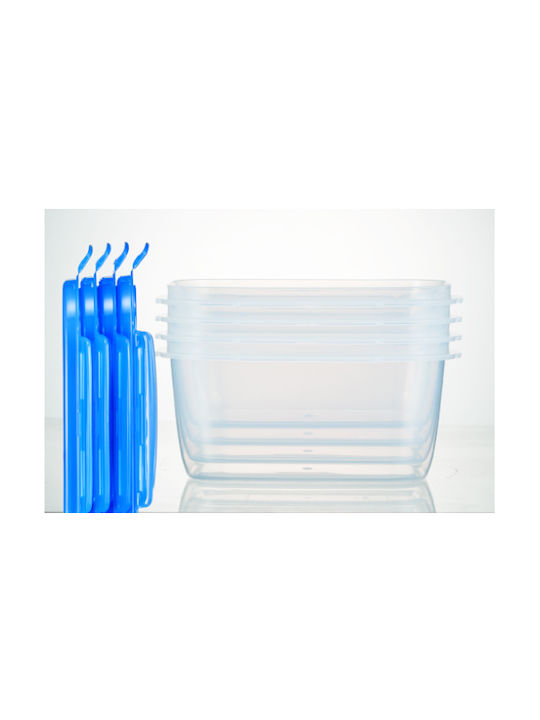 Lock&Lock Microwave Plastic Lunch Box Blue 1100ml