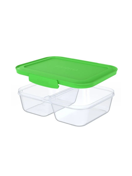 Sistema Lunchbox Kunststoff Grün Geeignet für die Mikrowelle 870ml 5Stück