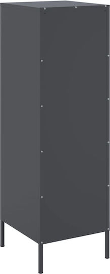 Метален Офисен Шкаф Антрацит 36x39x113см