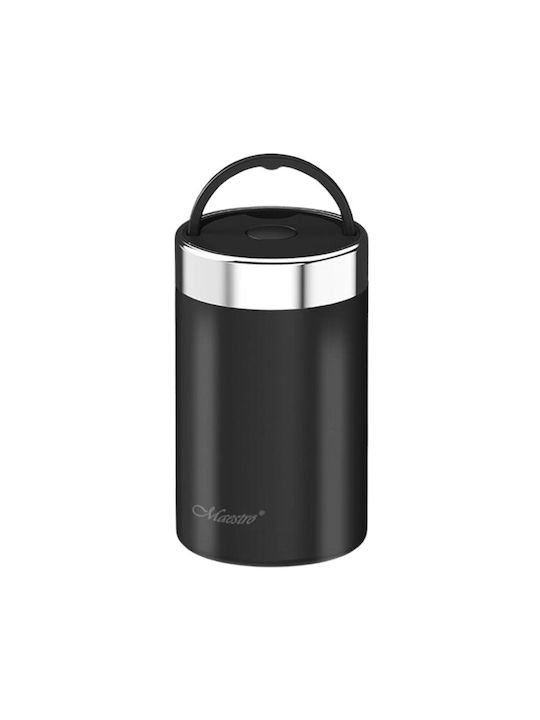 Maestro Inox Thermo Lunch Box Black 750ml