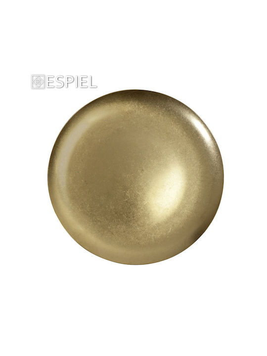 Espiel Snow Teller Untiefe Inox Gold mit Durchmesser 23cm