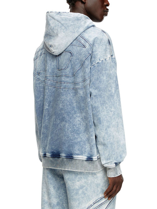 Sweatshirt with Hood Blue