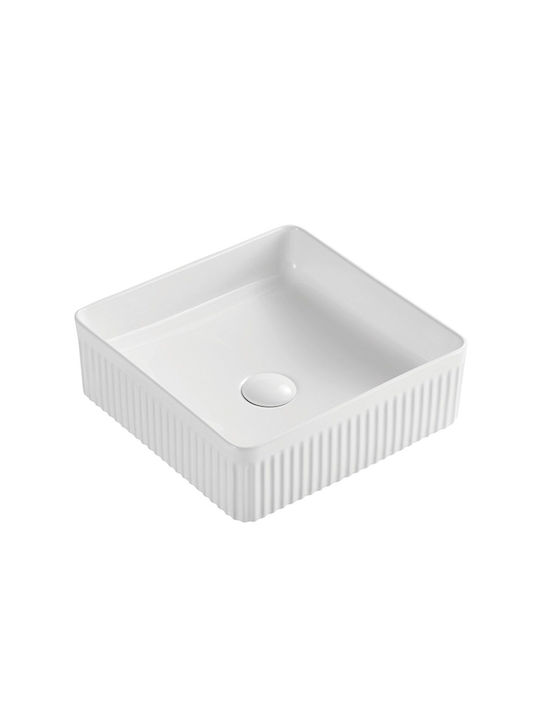 Karag Vessel Sink Porcelain 36.5x36.5x12cm White