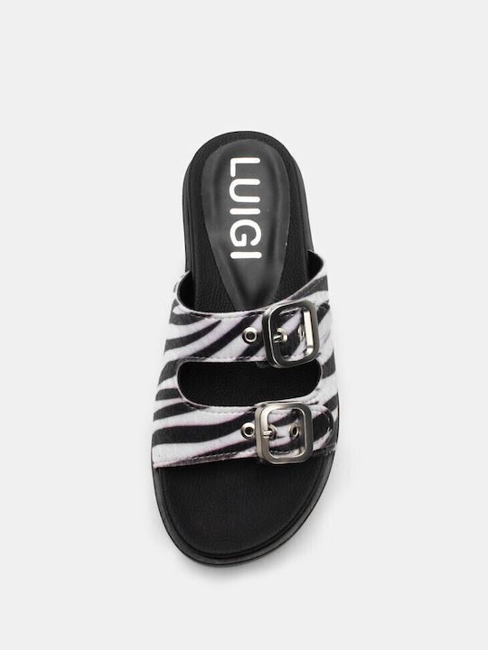 Luigi Damen Flache Sandalen Flatforms in Weiß Farbe