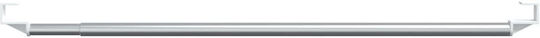 vidaXL Telescopic Shower Curtain Track Aluminium Silver 105cm