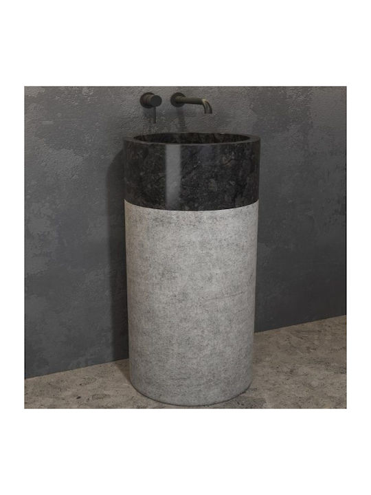 Karag Bora BORA-NR Floor Sink Stone 40x40x90cm Black
