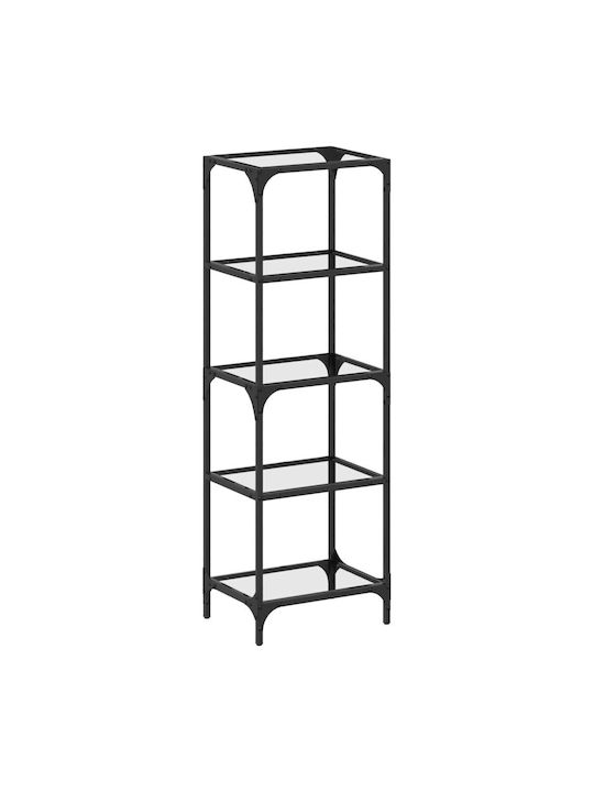 Shelf Floor Black 40x30x123cm