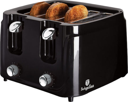 Berlinger Haus Toaster 4 Schlitze 1400W Schwarz