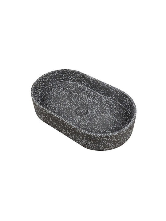 Karag Countertop Sink Stone 60x35x12cm Volcano