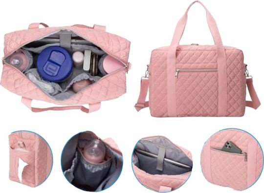 Queen Mother Shoulder/Hand Diaper Bag Black 45x31x13cm.