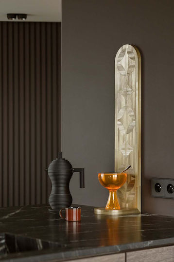 Alessi Eisschüssel Rund Inox Orange mit Durchmesser 12cm