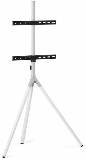 One For All One All S7193762 Βάση Τηλεόρασης Δαπέδου έως 30kg Λευκό