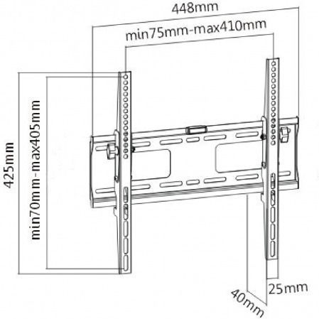 Lcd1540 Wandhalterung für Fernseher bis 55" und 33kg