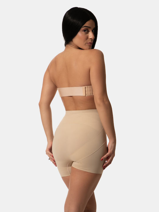 Λαστέξ Σύσφιξης Πόδι Plus Size Μπεζ Μπεζ