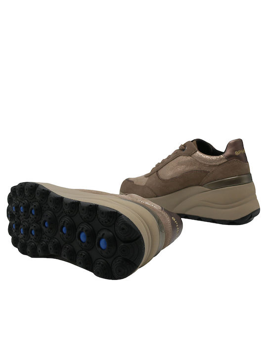 Geox D Spherica Γυναικεία Sneakers Taupe